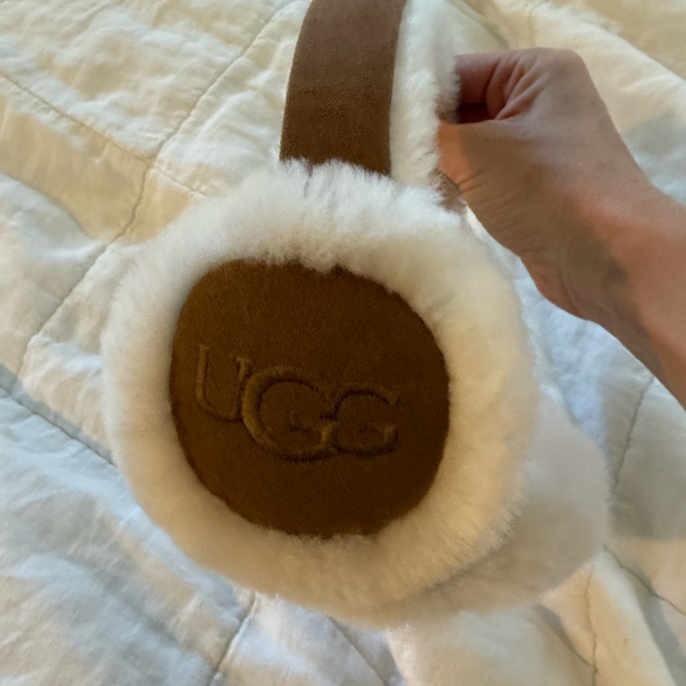 UGG Tan and Cream Over-Ear Headphones